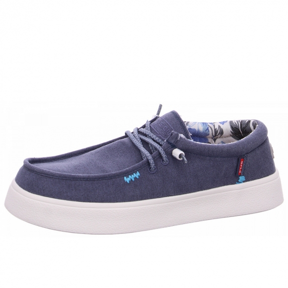Fusion Slipper in washed canvas navy