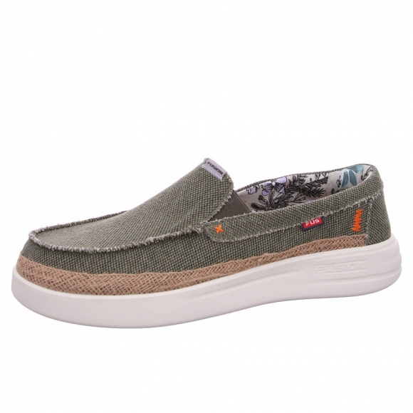 Fusion Leinenschuh in jute moss