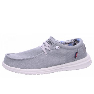 Fusion Slipper in lt.grey washed canvas