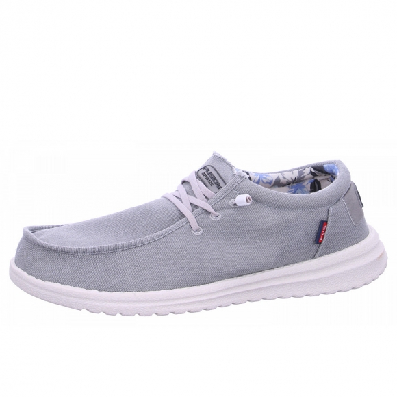 Fusion Slipper in lt.grey washed canvas