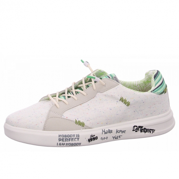 Fusion Leinenschuh in linen art green