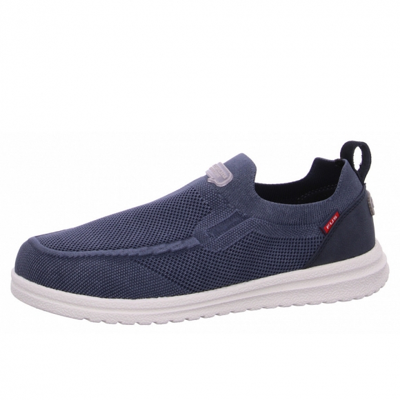 Fusion Slipper in blue washed knit