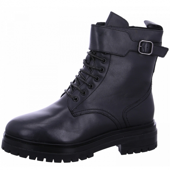 Fusion Schnürstiefel in black glitter