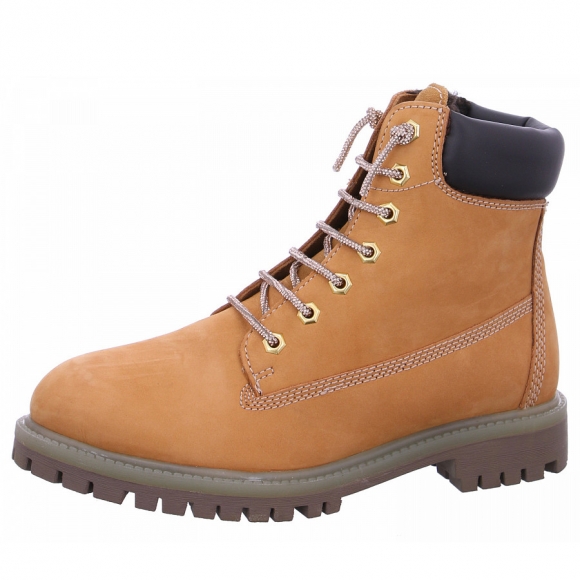 Fusion Schnürstiefel in camel glitter