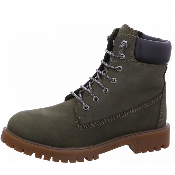 Fusion Schnürstiefel in olive glitter
