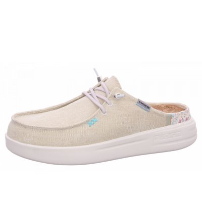 Fusion Slipper in washed canvas beige