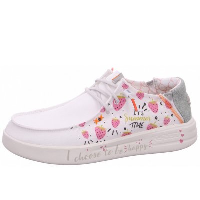 Fusion Slipper in print white happy