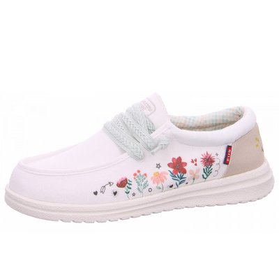 Fusion Slipper in flowers white