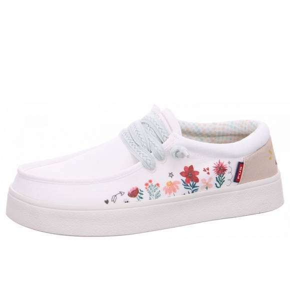 Fusion Slipper in flowers white