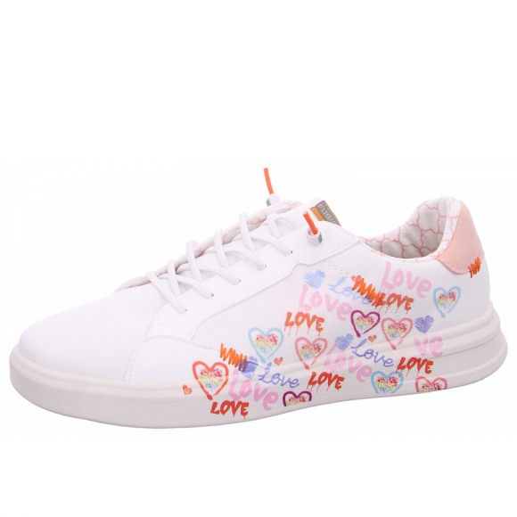 Fusion Leinenschuh in love multicolor