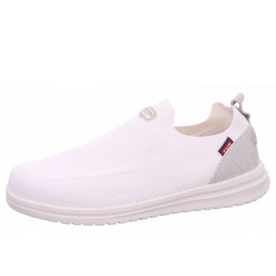 Fusion Slipper in white washed knit
