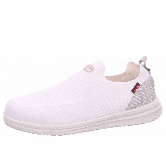 Fusion Slipper in white washed knit