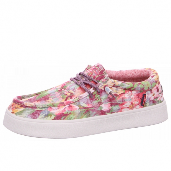 Fusion Leinenschuh in vangogh faded red
