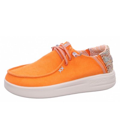 Fusion Slipper in washed canvas orange