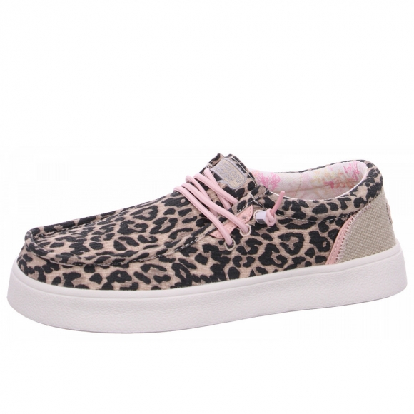 Fusion Leinenschuh in leo beige