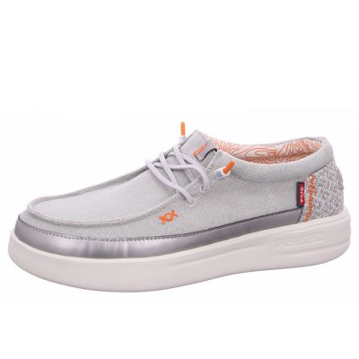 Fusion Leinenschuh in metalic lt.grey