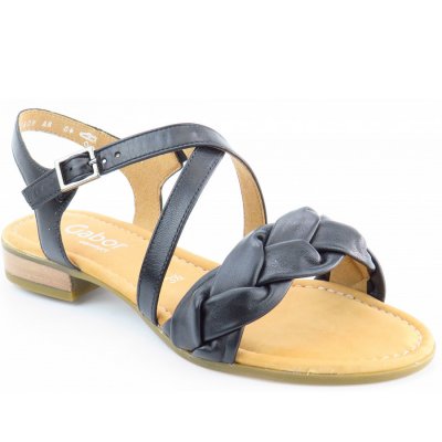 Gabor Comfort Lammnappa Sandale in schwarz (LDS) Gabor Comfort Lammnappa Sandale in schwarz (LDS)