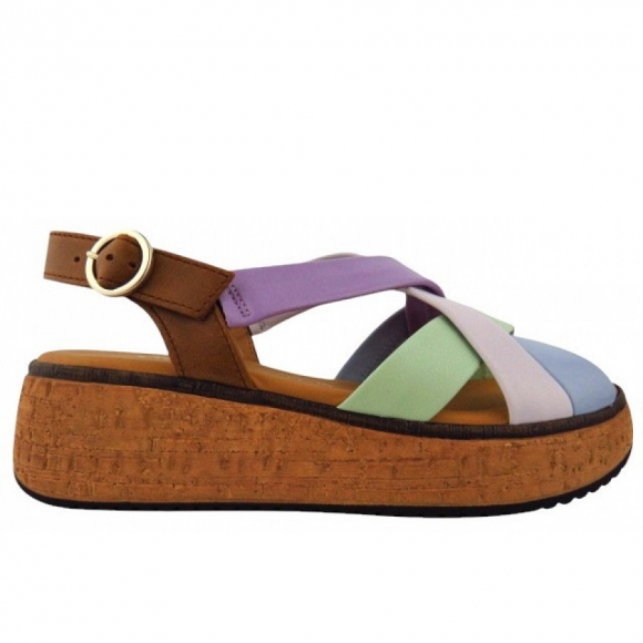 Gabor Comfort Sandale in sky/lila/pista/cam