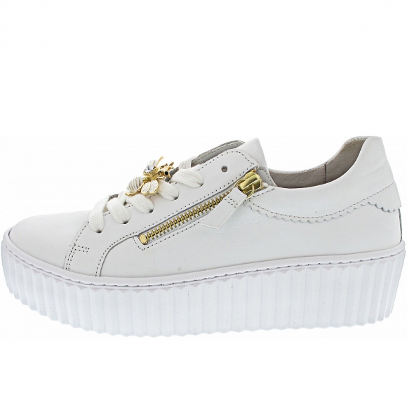 Gabor Sneaker in weiss (gold)