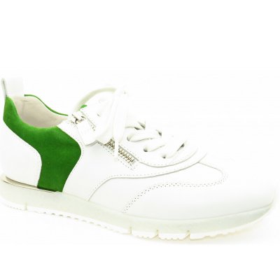 Gabor Reißverschluss Sneaker in weiss/klee