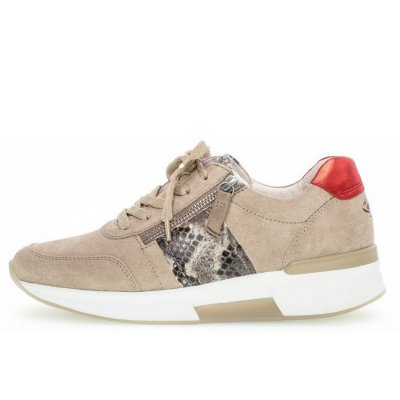 Gabor Sneaker in silk/grey/rosso Gabor Sneaker in silk/grey/rosso