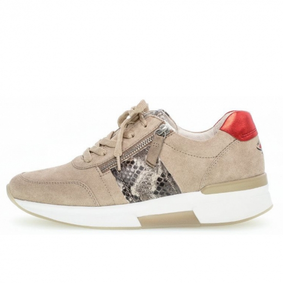 Gabor Sneaker in silk/grey/rosso