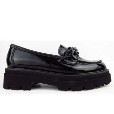 Gabor Knautschlack Slipper in schwarz Gabor Knautschlack Slipper in schwarz