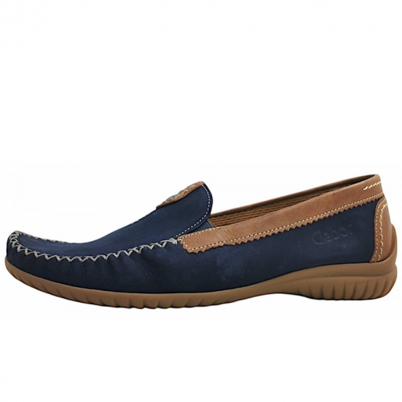 Gabor Comfort Mokassin in blue/new whisky