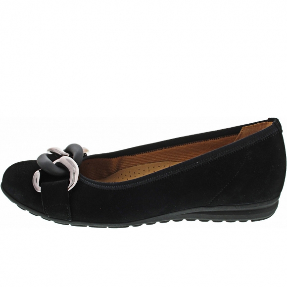 Gabor Ballerina in schwarz(uni+asilb)