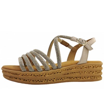 Gabor Sandalette in platino/oak 82