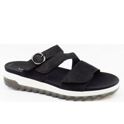 Gabor Comfort Nubuk Pantolette in schwarz