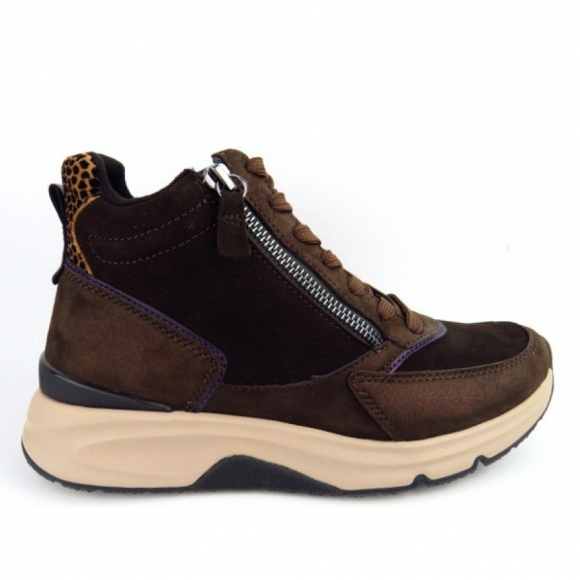 Gabor rollingsoft Stiefelette in chocolate/melanzana