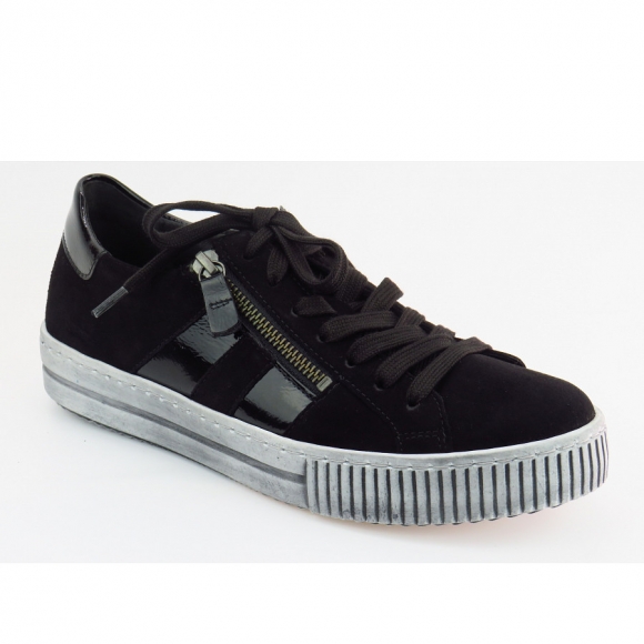 Gabor Samtchevreau Lack schwarz Sneaker in schwarz