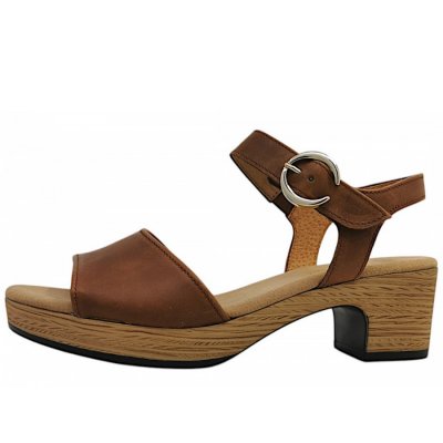 Gabor Comfort Sandale in camel(gold/S.Holz)