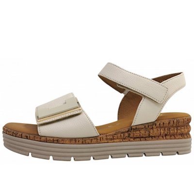 Gabor Comfort Sandale in creme (uni+gold)52 Gabor Comfort Sandale in creme (uni+gold)52