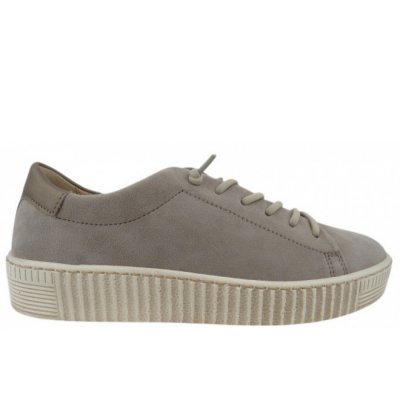 Gabor Chevrau Metallic visone Slipper in visone