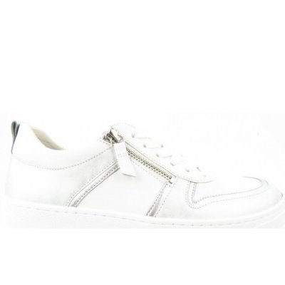 Gabor weiss silber Met. ZIP Sneaker low in weiss/silber/ice