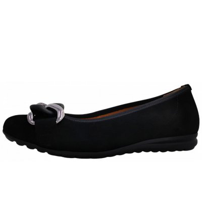 Gabor Comfort Ballerina in schwarz(uni+asilb)