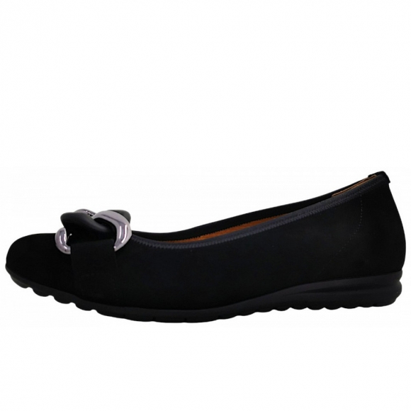 Gabor Comfort Ballerina in schwarz(uni+asilb)