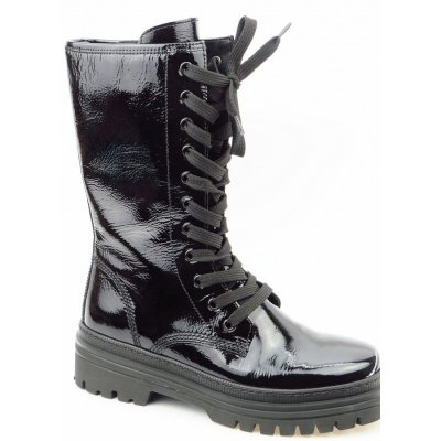 Gabor Knautschlack schwarz Stiefel in schwarz
