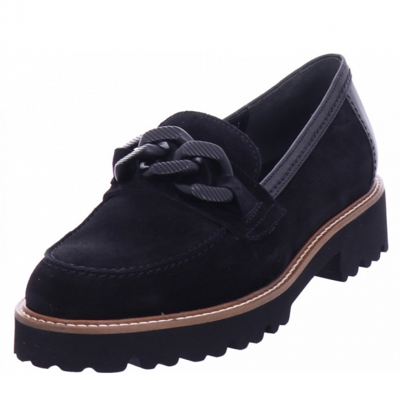 Gabor kapsel-koll Slipper in schwarz