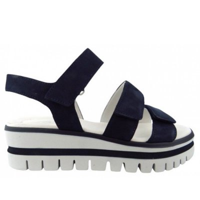 Gabor Soft Nubuk blue Sandale in blue