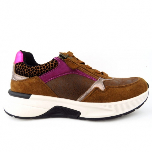 Gabor RollingSoft Sneaker low in 63 cognac/berry kombi