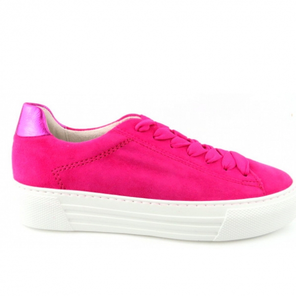 Gabor Comfort Samtchevreau pink Sneaker low in pink/fuxia(Se.uni)
