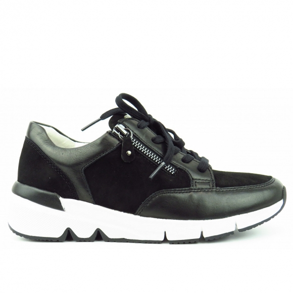 Gabor Reißverschluss Sneaker in schwarz