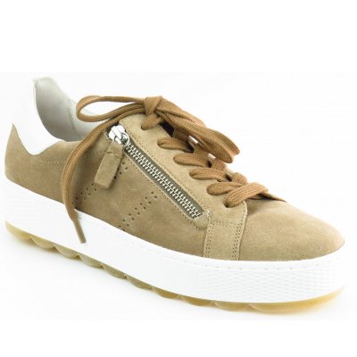 Gabor sand weiss G Reißvers. Sneaker in sand/weiss