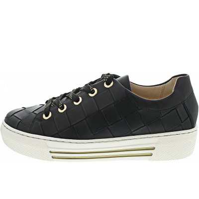 Gabor Comfort Sneaker in schwarz (gold)
