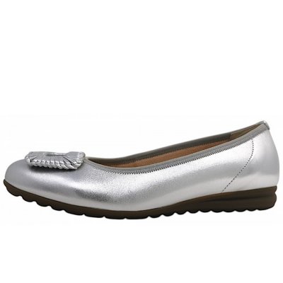 Gabor Comfort Ballerina in silber