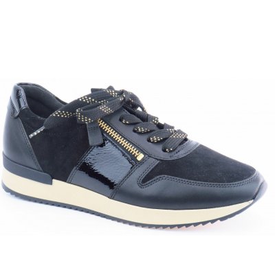 Gabor Nappa schwarz gold Sneaker in schwarz (gold)