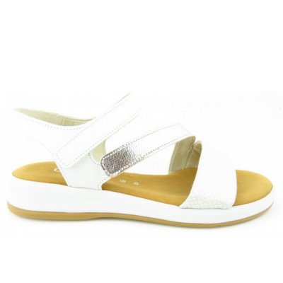 Gabor Comfort silber weiss G Sandale in silber/weiss